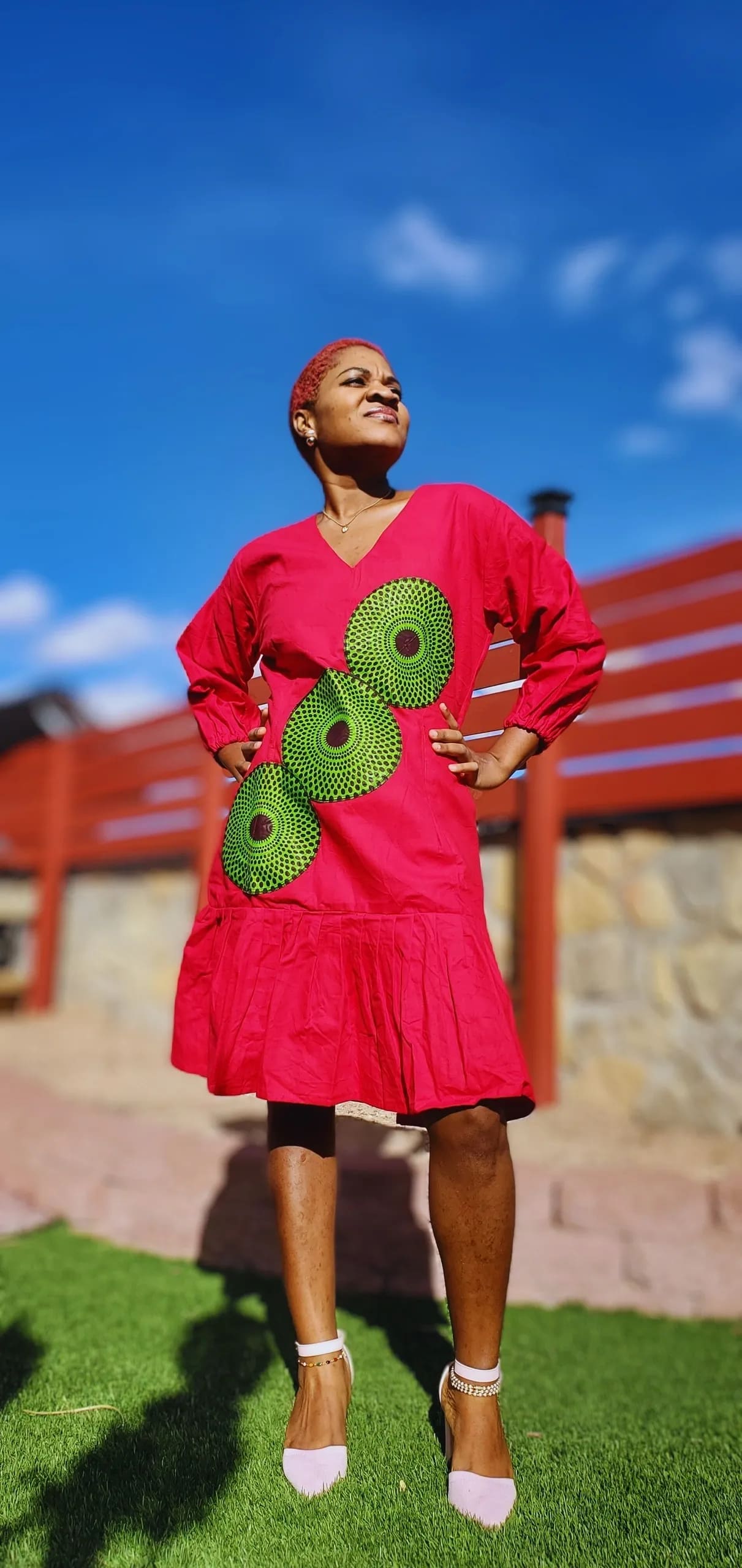 African fashion editorial model